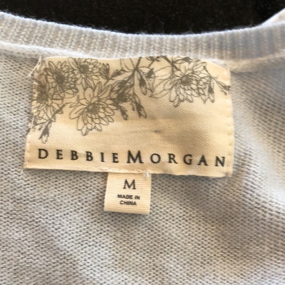 Debbie Morgan Embellished Blue Moon Scoop Neck Long Sleeve Sweater S/M NWT - Picture 11 of 13